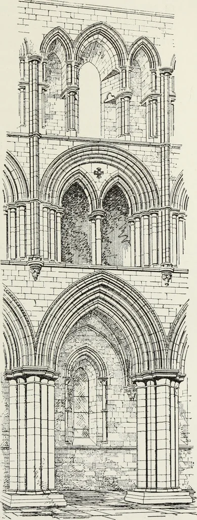 An illustration from Lectures on the rise and development of mediæval architecture, 1879, leaf 158