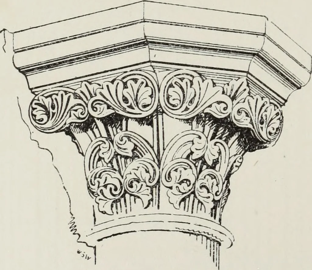 An illustration from Lectures on the rise and development of mediæval architecture, 1879, leaf 159