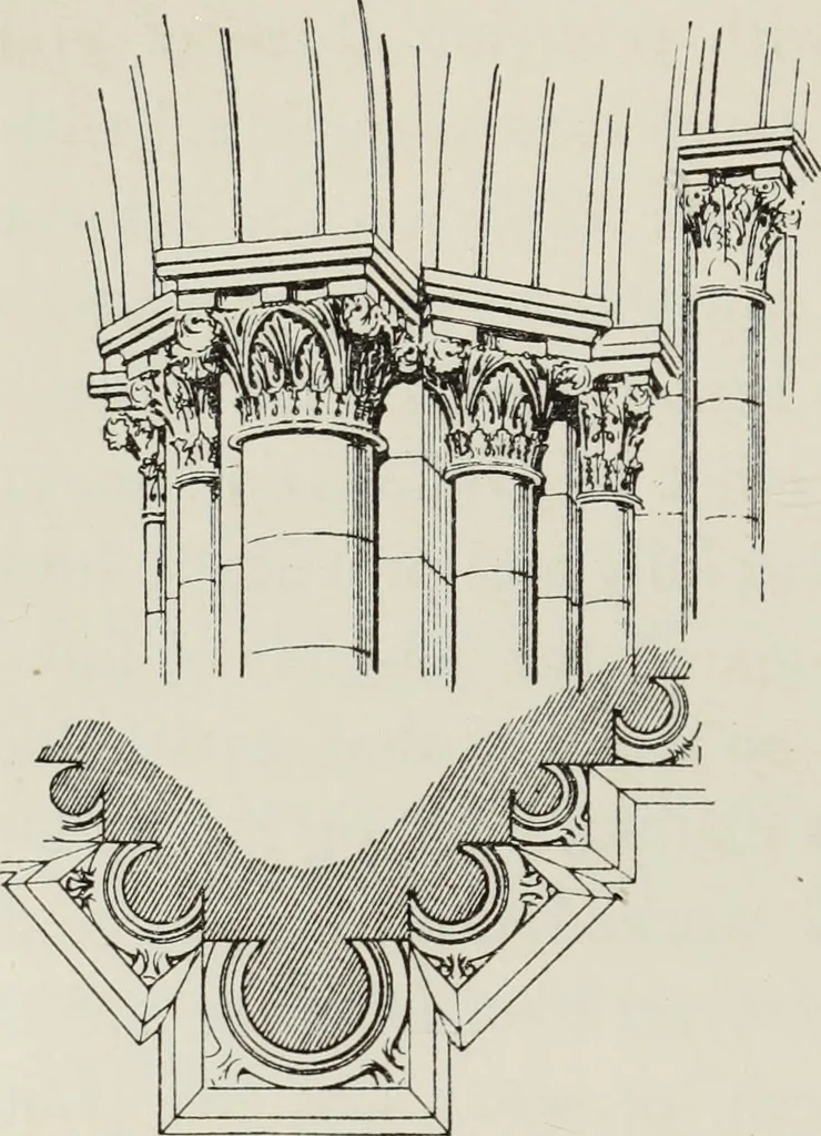 An illustration from Lectures on the rise and development of mediæval architecture, 1879, leaf 293