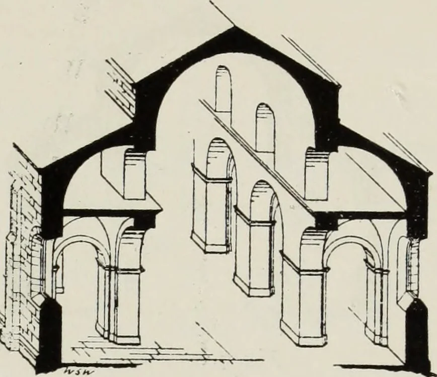 An illustration from Lectures on the rise and development of mediæval architecture, 1879, leaf 77