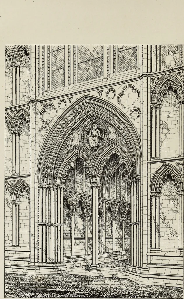 An illustration from Lectures on the rise and development of mediæval architecture, 1879, leaf 9