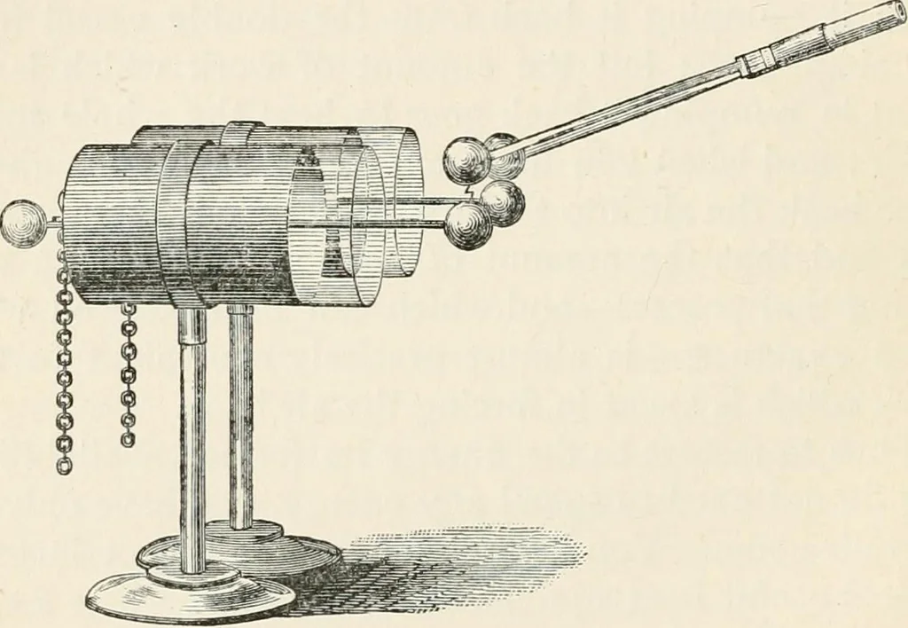 An illustration from Lectures on some recent advances in physical science : with a special lecture on force, 1876, leaf 167