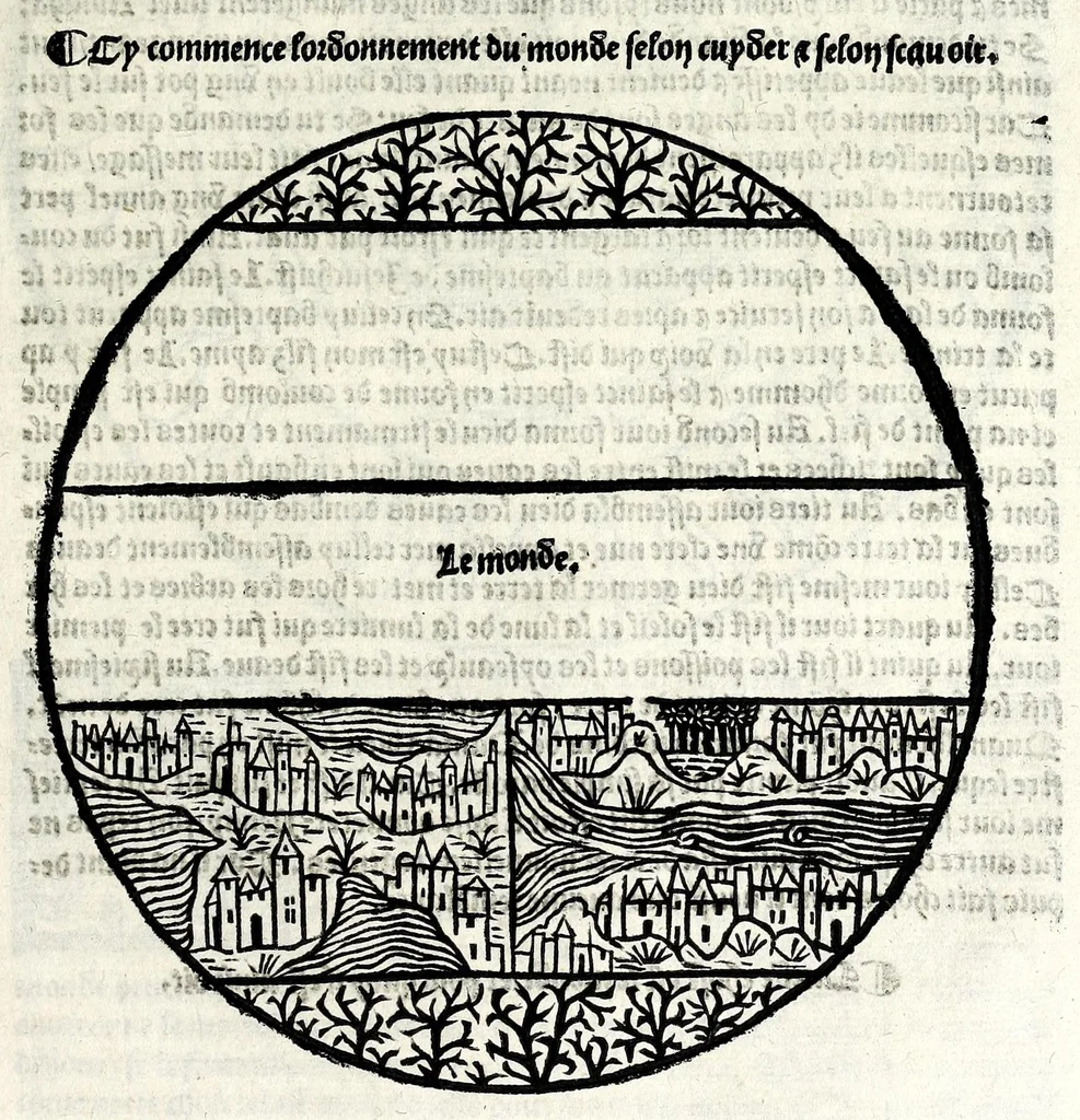 An illustration from Le cueur de philosophie : translate de latin en francoys a la requeste de Philippes le bel roy de France, 1538, leaf 211