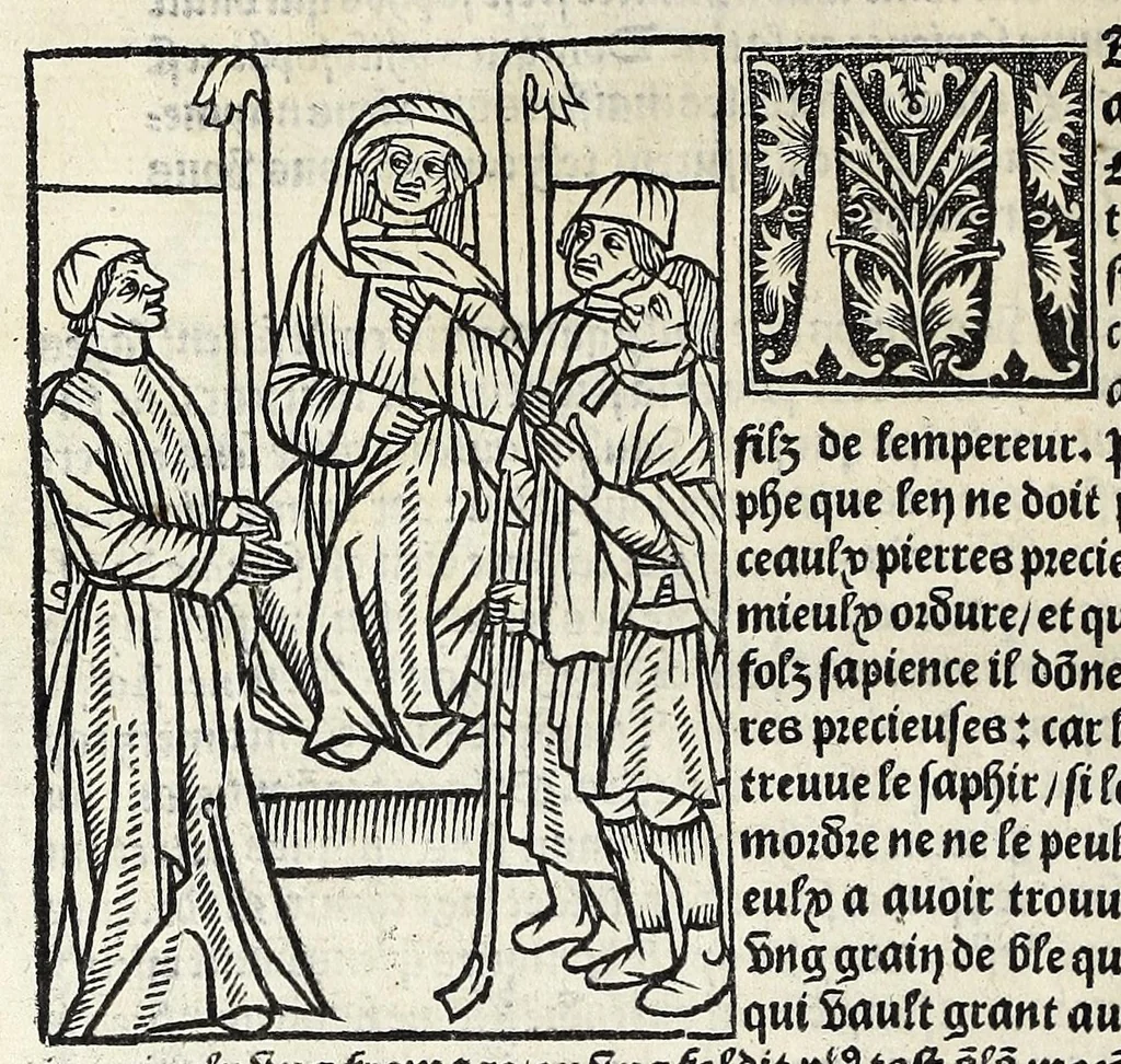 An illustration from Le cueur de philosophie : translate de latin en francoys a la requeste de Philippes le bel roy de France, 1538, leaf 22