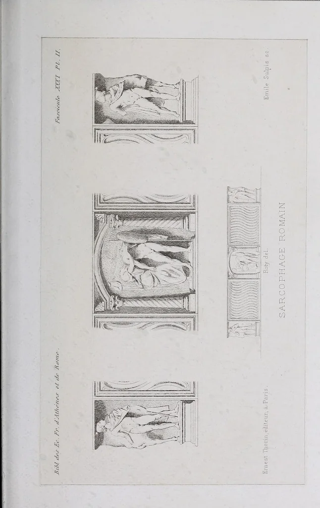 An illustration from Le culte de Castor et Pollux en Italie, 1883, leaf 197