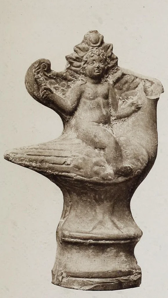 An illustration from Le culte de Castor et Pollux en Italie, 1883, leaf 33
