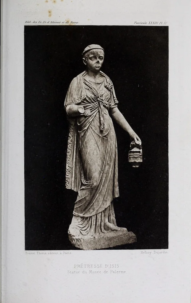An illustration from Le culte de Castor et Pollux en Italie, 1883, leaf 35