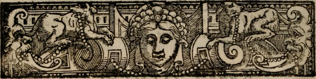 An illustration from Le diece veglie di Bartolomeo Arnigio, de gli ammendati costvmi dell' hvmana vita, nelle quali non sol si tratta di quelle vertù, ch'à uiuer nella luce de gli huomini, & di Dio bisogneuoli sono, 1577, leaf 13
