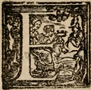 An illustration from Le diece veglie di Bartolomeo Arnigio, de gli ammendati costvmi dell' hvmana vita, nelle quali non sol si tratta di quelle vertù, ch'à uiuer nella luce de gli huomini, & di Dio bisogneuoli sono, 1577, leaf 13