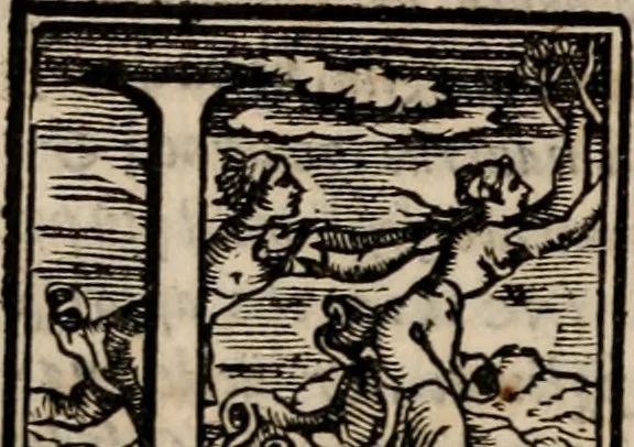 An illustration from Le diece veglie di Bartolomeo Arnigio, de gli ammendati costvmi dell' hvmana vita, nelle quali non sol si tratta di quelle vertù, ch'à uiuer nella luce de gli huomini, & di Dio bisogneuoli sono, 1577, leaf 229