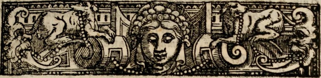 An illustration from Le diece veglie di Bartolomeo Arnigio, de gli ammendati costvmi dell' hvmana vita, nelle quali non sol si tratta di quelle vertù, ch'à uiuer nella luce de gli huomini, & di Dio bisogneuoli sono, 1577, leaf 386