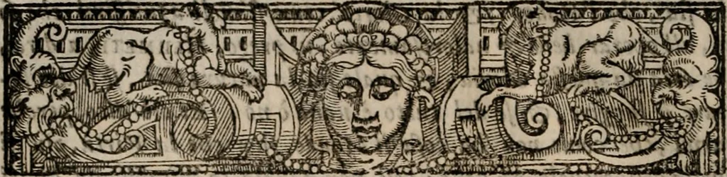 An illustration from Le diece veglie di Bartolomeo Arnigio, de gli ammendati costvmi dell' hvmana vita, nelle quali non sol si tratta di quelle vertù, ch'à uiuer nella luce de gli huomini, & di Dio bisogneuoli sono, 1577, leaf 71