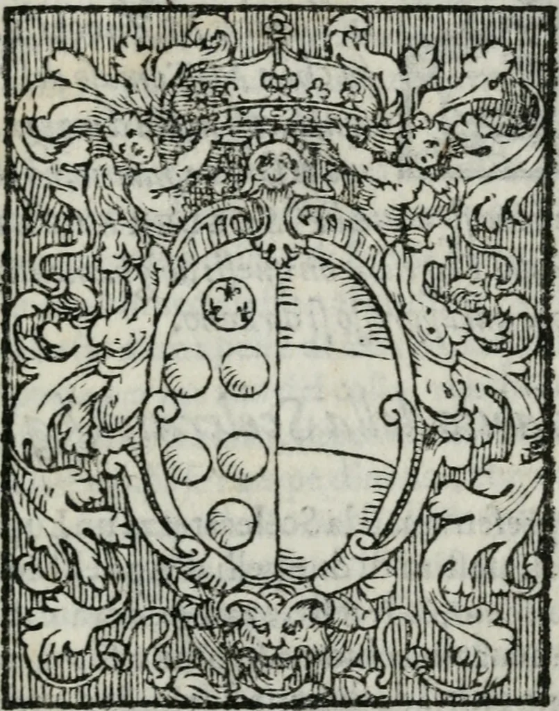An illustration from Le dieci mascherate delle bvfole mandate in Firenze il giorno di carnouale l'anno 1565. : con la descrizzione di tutta la pompa delle maschere, e loro inuenzioni, 1566, leaf 2