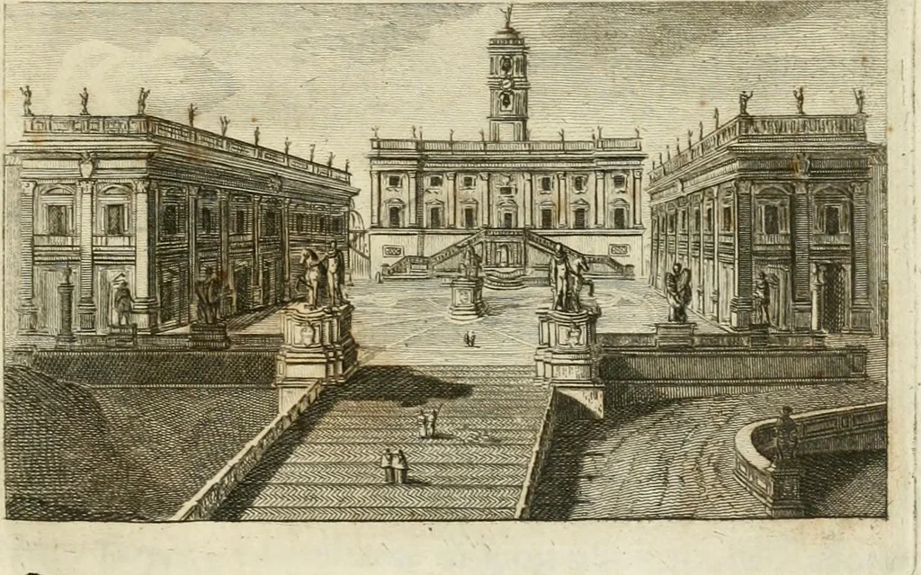 An illustration from Le due nuove campane di Campidoglio : benedette dalla santità di N.S. Pio VII., P.O.M., 1806, leaf 4