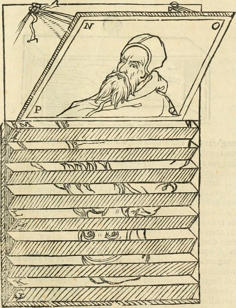 An illustration from Le due regole della prospettiua pratica, 1611, leaf 106