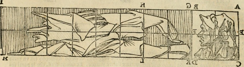 An illustration from Le due regole della prospettiua pratica, 1611, leaf 107