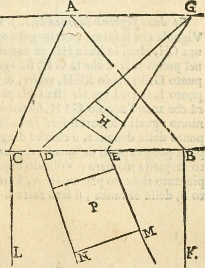 An illustration from Le due regole della prospettiua pratica, 1611, leaf 114