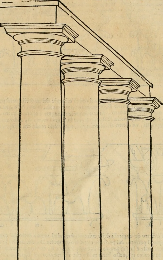 An illustration from Le due regole della prospettiua pratica, 1611, leaf 153