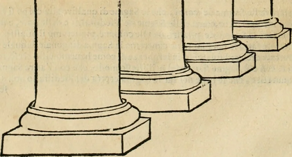 An illustration from Le due regole della prospettiua pratica, 1611, leaf 153