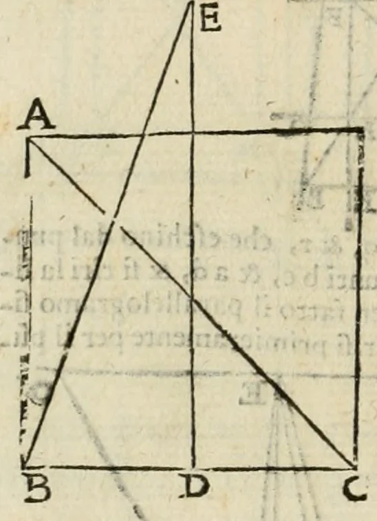 An illustration from Le due regole della prospettiua pratica, 1611, leaf 37