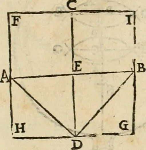 An illustration from Le due regole della prospettiua pratica, 1611, leaf 45