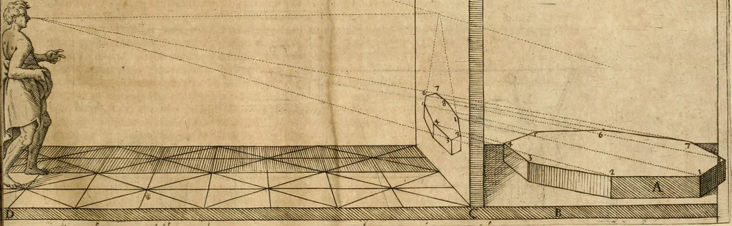 An illustration from Le due regole della prospettiua pratica, 1611, leaf 66