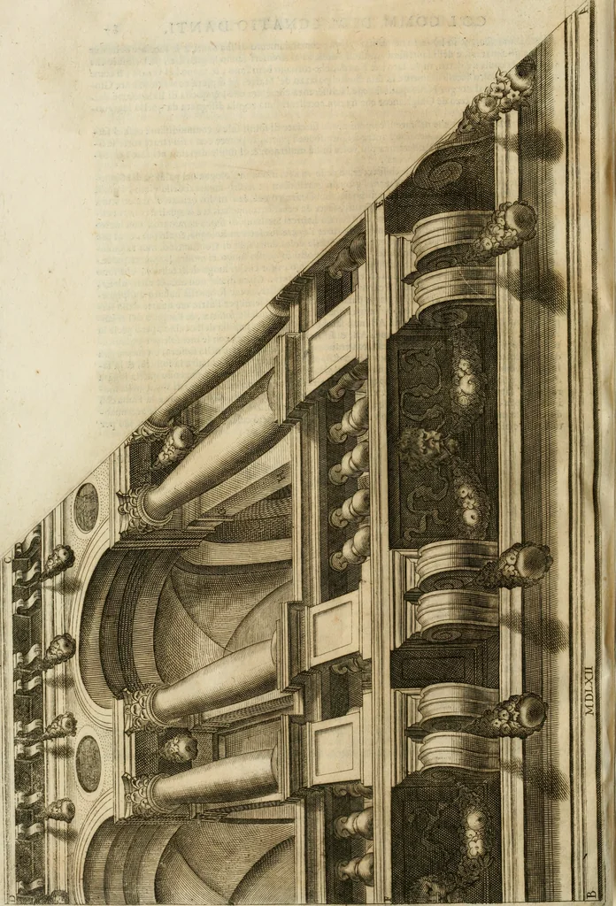An illustration from Le due regole della prospettiua pratica, 1611, leaf 99