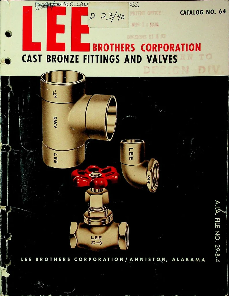 An illustration from Lee Brothers - Cast Bronze Fittings and Valves 1964, 1964, leaf 0