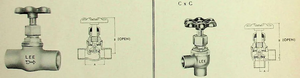 An illustration from Lee Brothers - Cast Bronze Fittings and Valves 1964, 1964, leaf 59