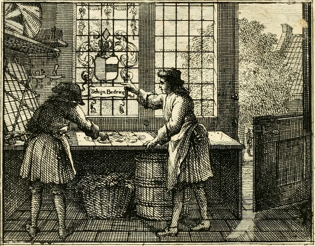 An illustration from Leerzaame zinnebeelden, 1714, leaf 125