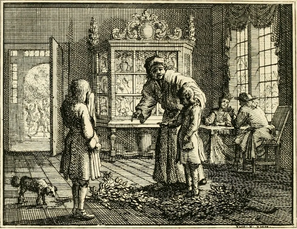 An illustration from Leerzaame zinnebeelden, 1714, leaf 129