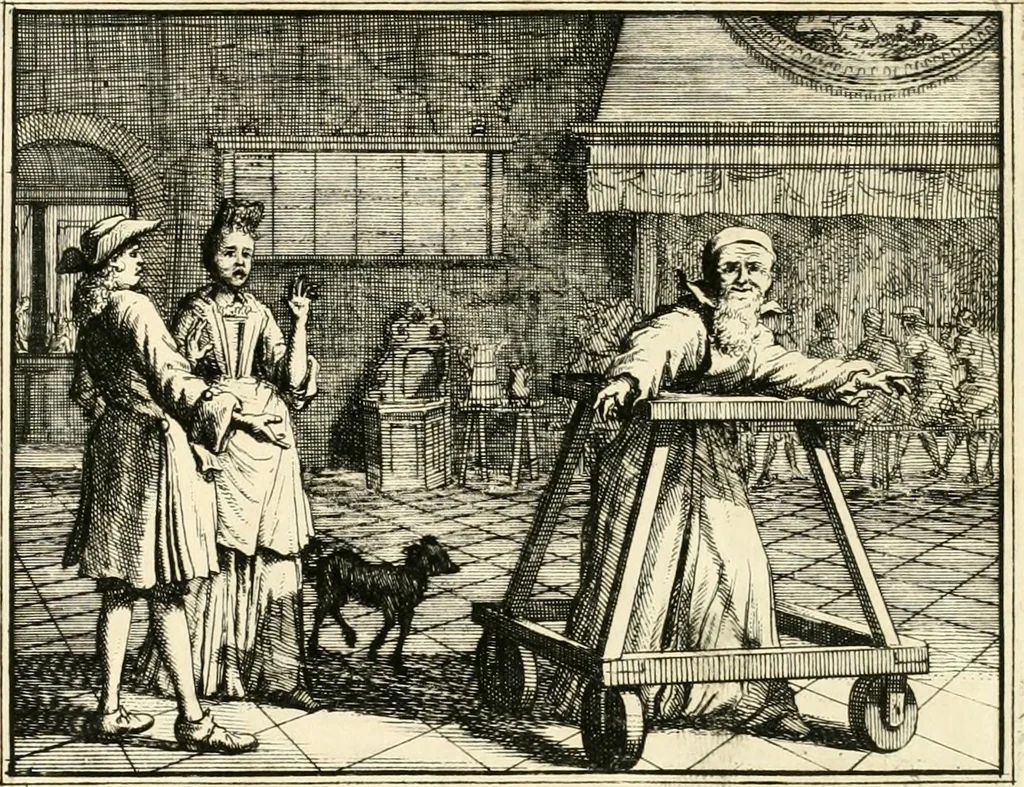 An illustration from Leerzaame zinnebeelden, 1714, leaf 163