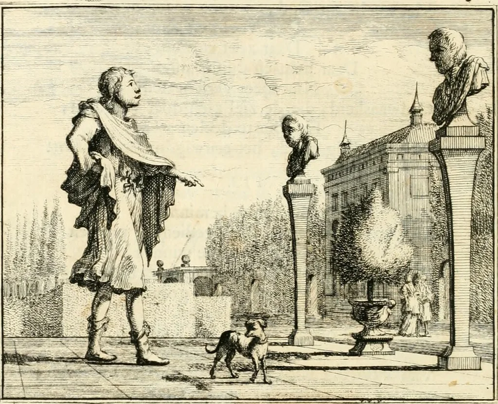 An illustration from Leerzaame zinnebeelden, 1714, leaf 25