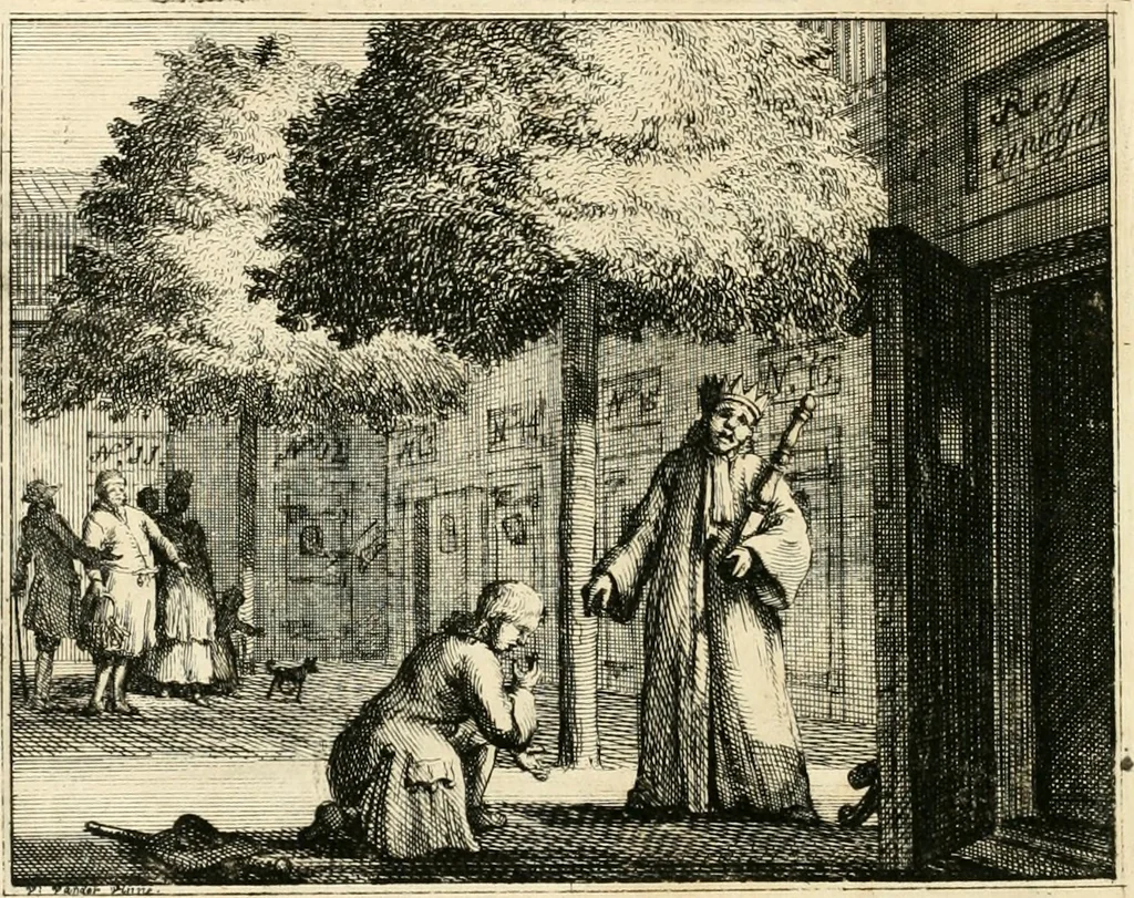 An illustration from Leerzaame zinnebeelden, 1714, leaf 61