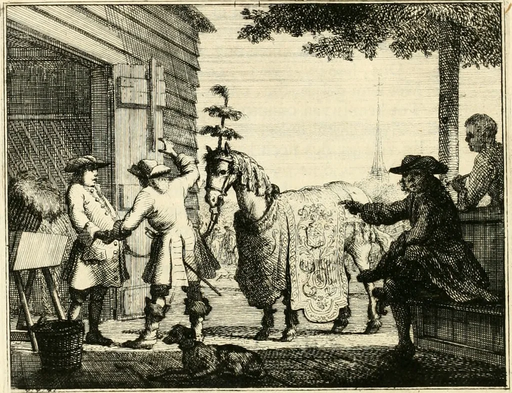 An illustration from Leerzaame zinnebeelden, 1714, leaf 75