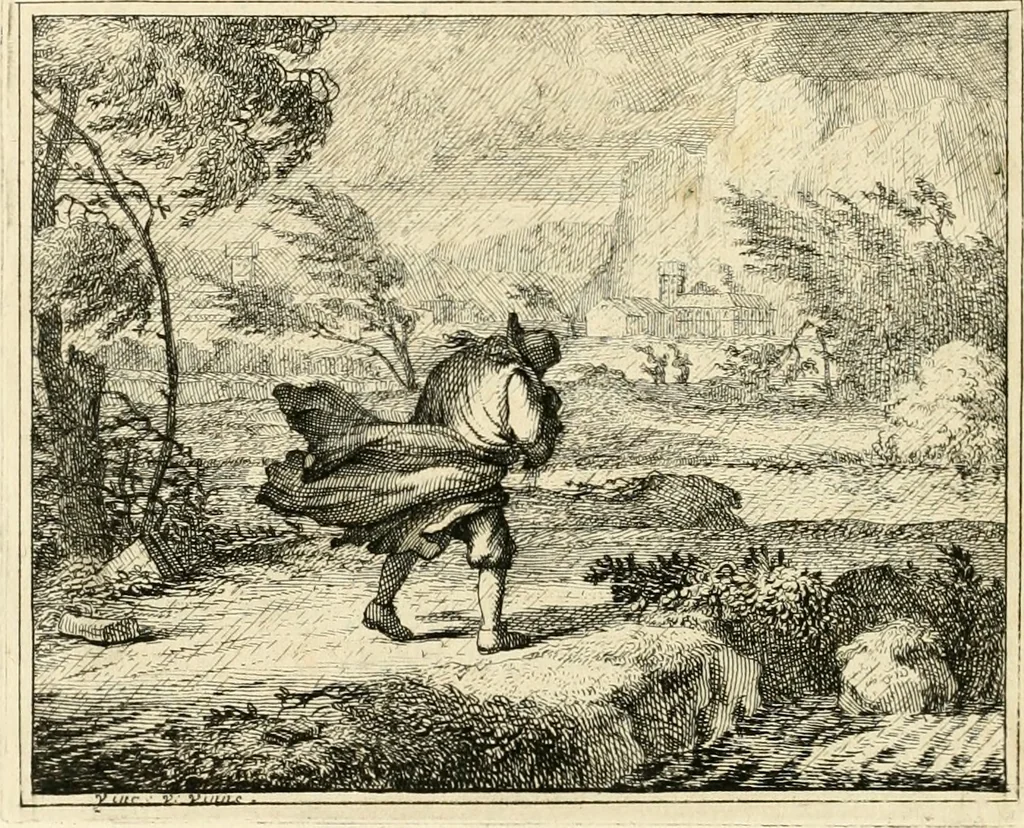 An illustration from Leerzaame zinnebeelden, 1714, leaf 95