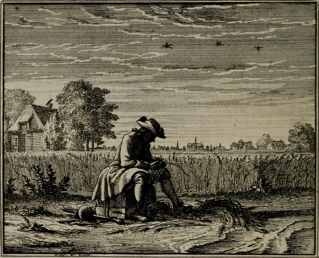 An illustration from Leerzaame zinnebeelden, 1757, leaf 121