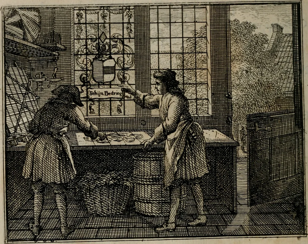 An illustration from Leerzaame zinnebeelden, 1757, leaf 125