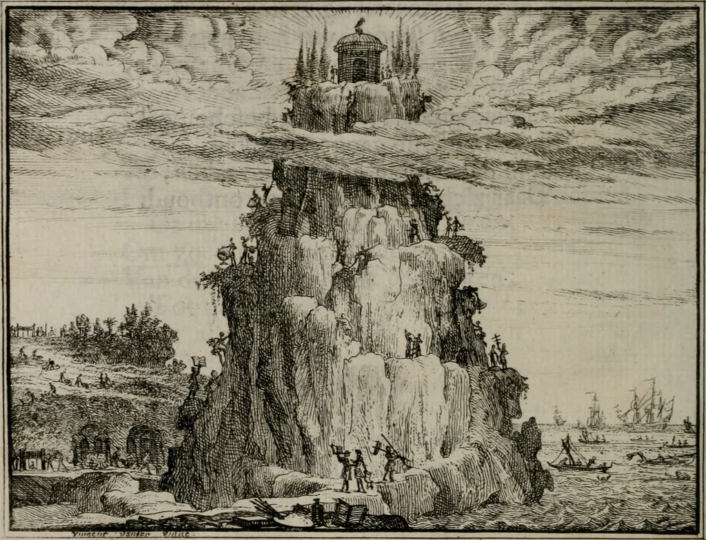 An illustration from Leerzaame zinnebeelden, 1757, leaf 145