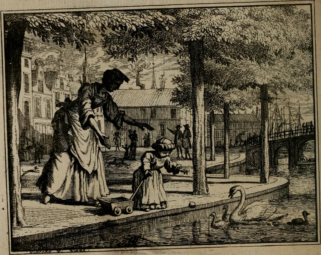 An illustration from Leerzaame zinnebeelden, 1757, leaf 173