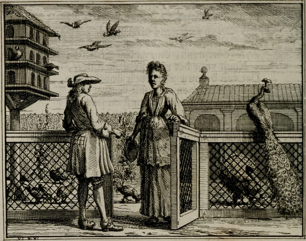 An illustration from Leerzaame zinnebeelden, 1757, leaf 197