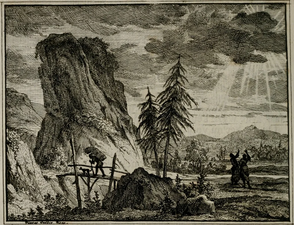 An illustration from Leerzaame zinnebeelden, 1757, leaf 201