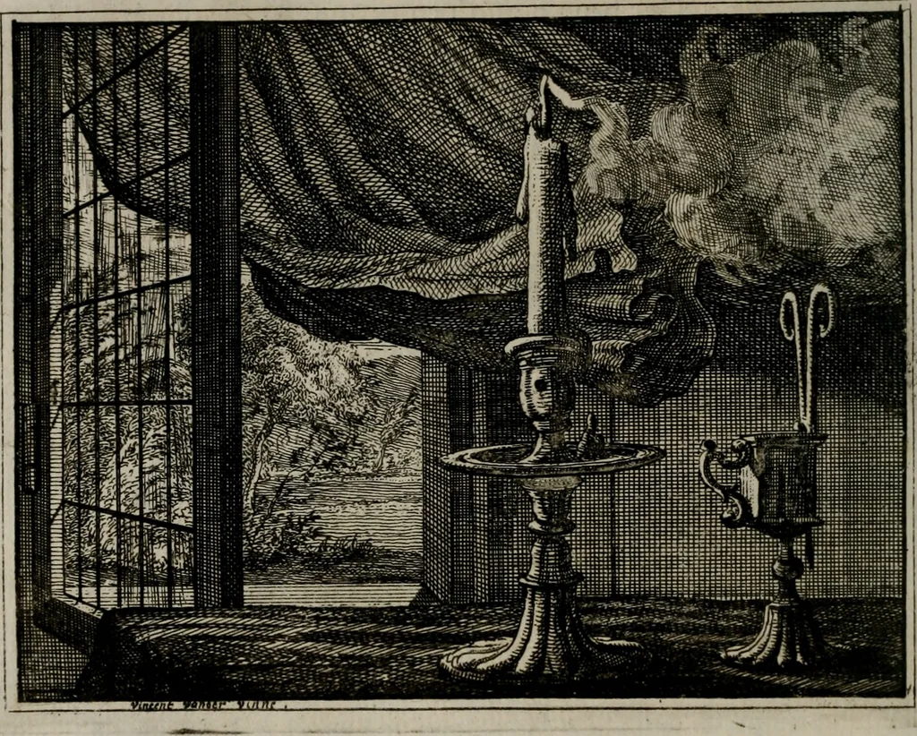 An illustration from Leerzaame zinnebeelden, 1757, leaf 223