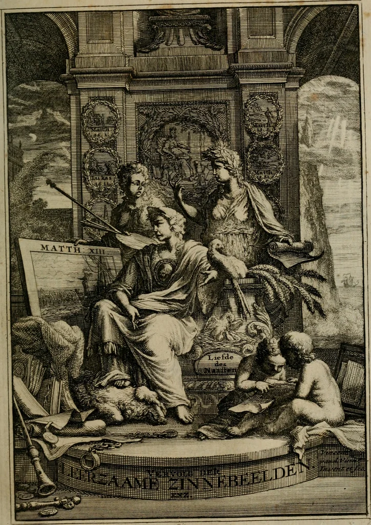 An illustration from Leerzaame zinnebeelden, 1757, leaf 246