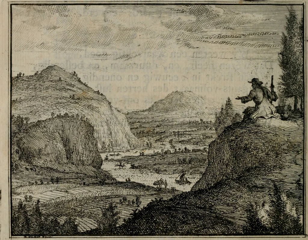 An illustration from Leerzaame zinnebeelden, 1757, leaf 29