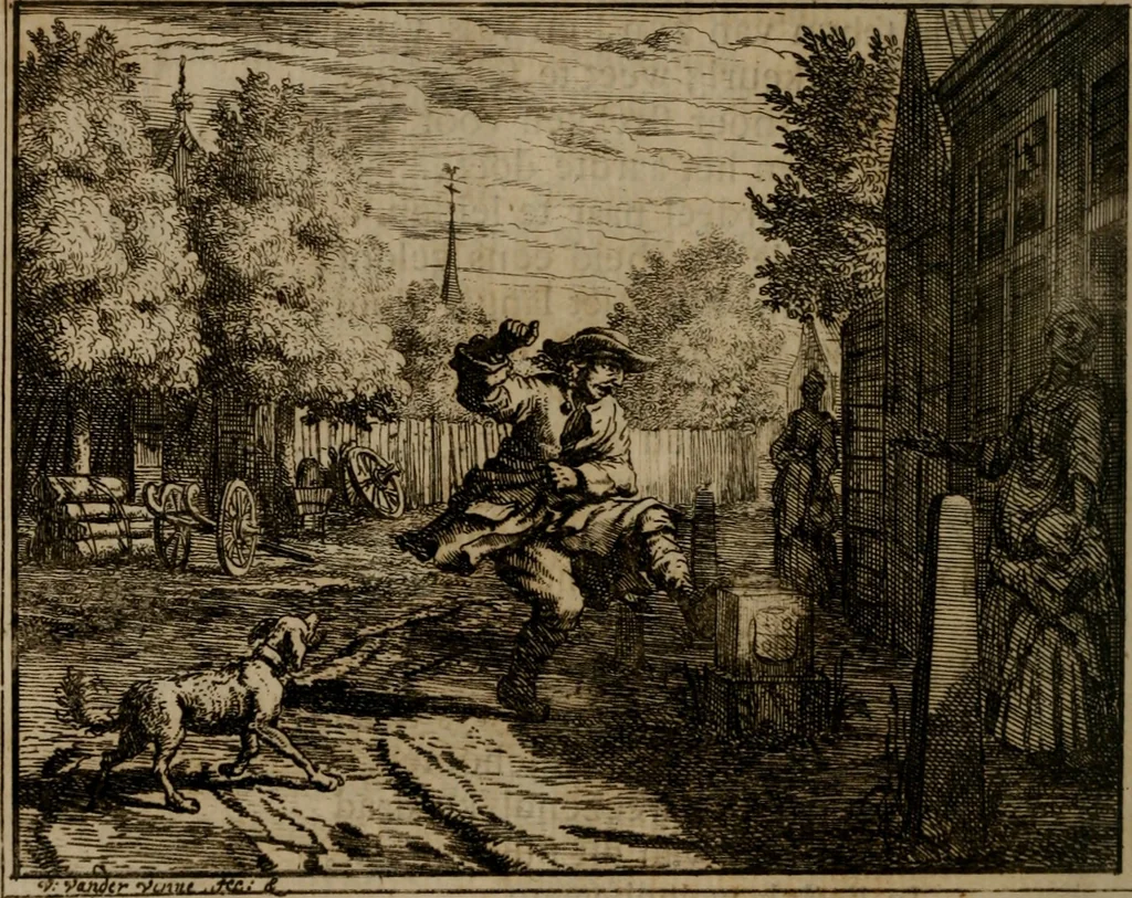An illustration from Leerzaame zinnebeelden, 1757, leaf 313