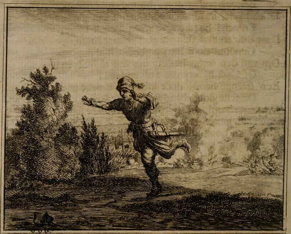 An illustration from Leerzaame zinnebeelden, 1757, leaf 321
