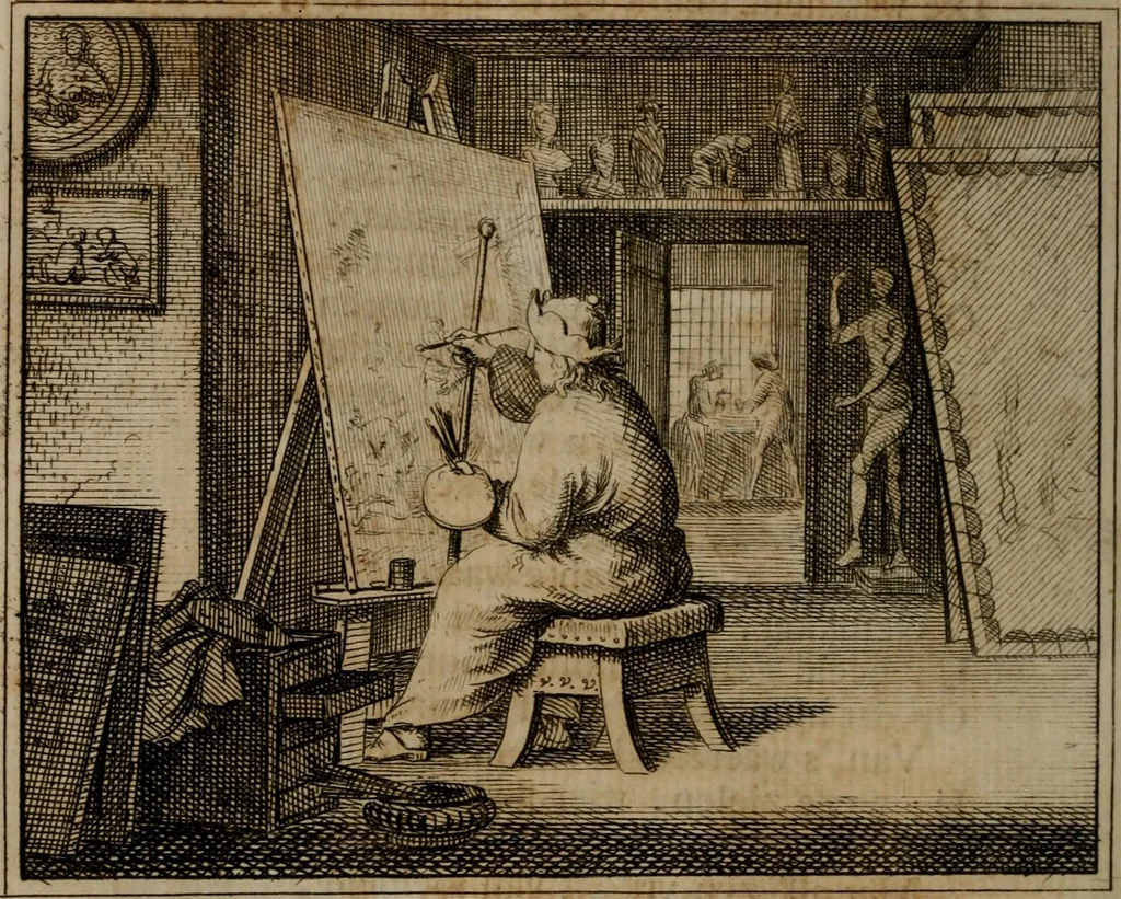 An illustration from Leerzaame zinnebeelden, 1757, leaf 345