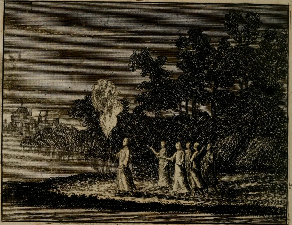 An illustration from Leerzaame zinnebeelden, 1757, leaf 383