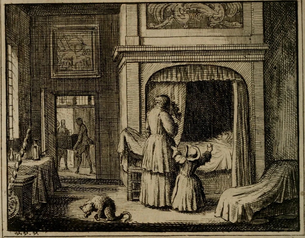 An illustration from Leerzaame zinnebeelden, 1757, leaf 397